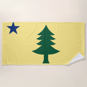 Toalha De Praia Bandeira do Estado do Maine de 1901