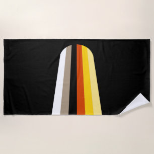 Toalha De Praia Bandeira do Orgulho de Cabelo Longo