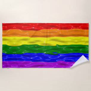 Toalha De Praia Bandeira do orgulho SlipperyJoe's líquido vermelho