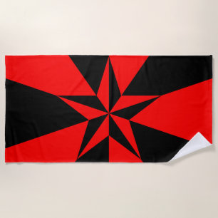 Toalha De Praia Bandeira do Socialismo Libertário