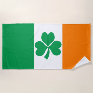 Toalha De Praia Bandeira do trevo de Ireland
