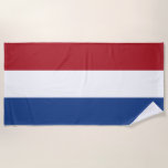 Toalha De Praia Bandeira dos Países Baixos<br><div class="desc">Bandeira patriótica dos Países Baixos.</div>