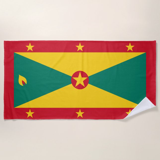 Toalha De Praia Bandeira Granada (Frente)