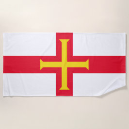 Toalha De Praia bandeira Guernsey