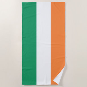 Toalha De Praia Bandeira Nacional da Irlanda, padrão irlandês, Est