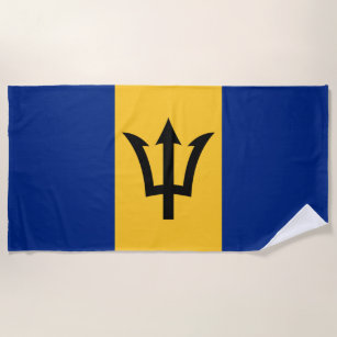 Toalha De Praia Bandeira Patriótica Barbados