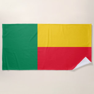 Toalha De Praia Bandeira Patriótica do Benim