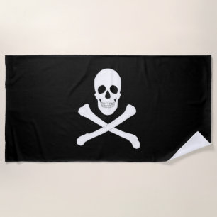 Toalha De Praia Bandeira Pirate (Jolly Roger)