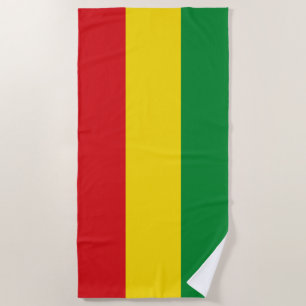 Toalha De Praia Bandeira Rastafári Rasta Etíope