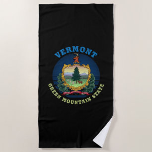 TOALHA DE PRAIA BANDEIRA VERMONT GREEN MONTAIN