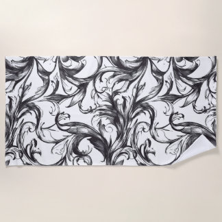 Toalha De Praia Baroque Flourish Beach Towel