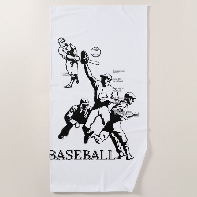 TOALHA DE PRAIA BASEBALL (Frente)