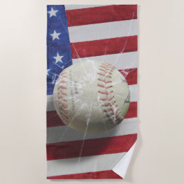 Toalha De Praia Basebol