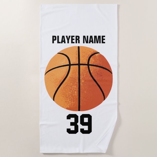 Toalha De Praia Basketball Beach Towel (Frente)
