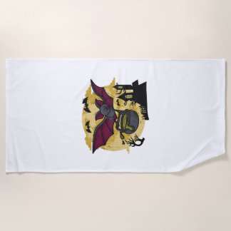 Toalha De Praia Bat Halloween