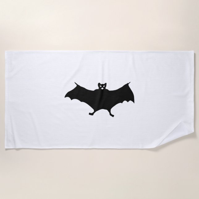 Toalha De Praia Bat Halloween (Frente)