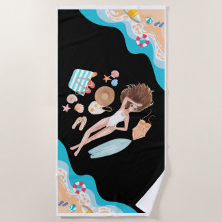 Toalha De Praia Beach Babe's Bestie