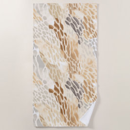 Toalha De Praia Beach Cream Animal