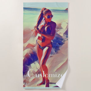 Toalha De Praia Beach Girl Thunder_Cove