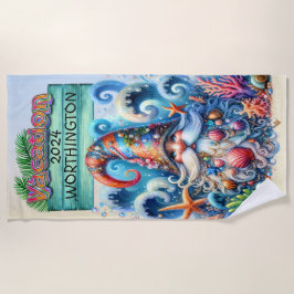 Toalha De Praia Beach Gnome Beach Towel
