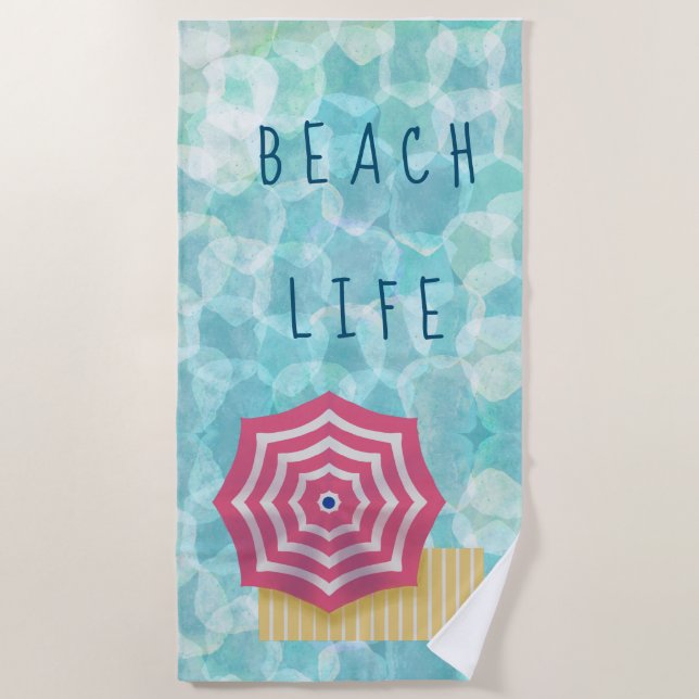 Toalha De Praia Beach Life Beach Towel (Frente)