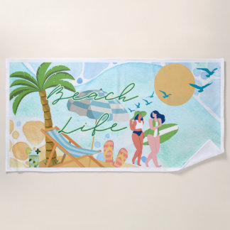 Toalha De Praia Beach Life Towel