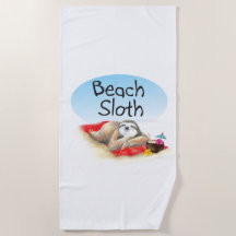 Beach Sloth Towel