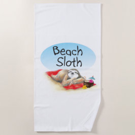 Toalha De Praia Beach Sloth Towel