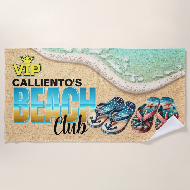 Toalha De Praia Beach Theme Beach Towel (Frente)