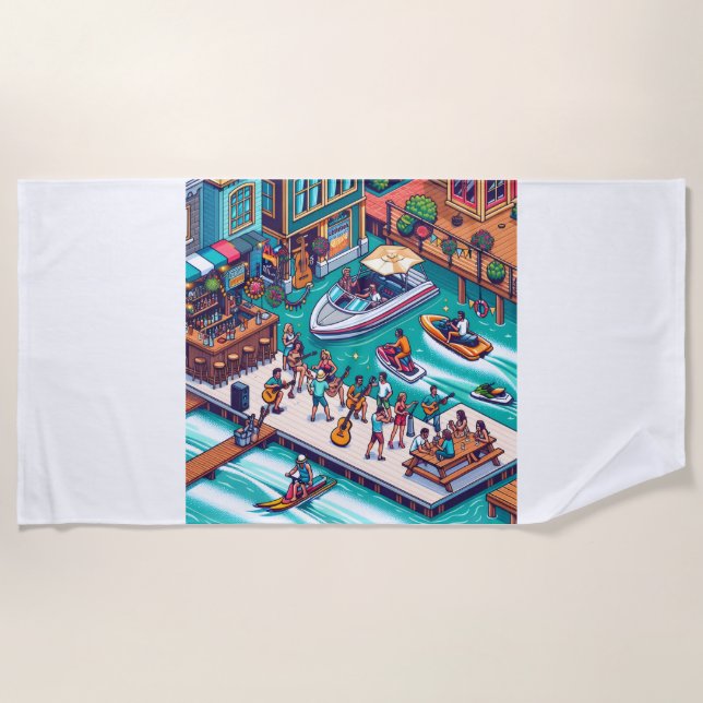 Toalha De Praia Beach Towel (Frente)