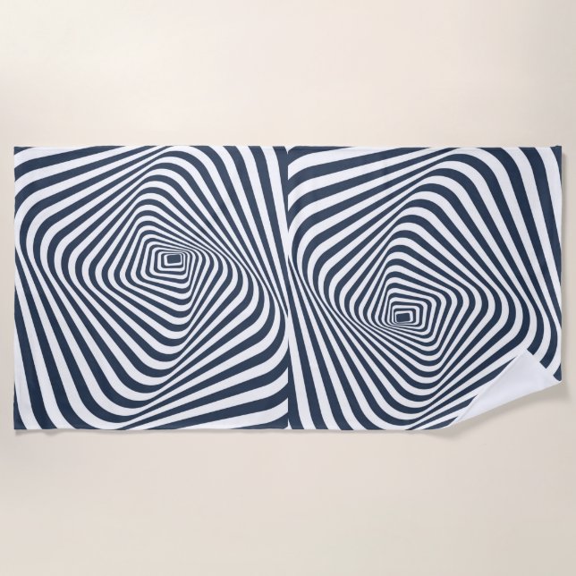 Toalha De Praia Beach Towel - Através da Abstrato dos Túneis (Frente)