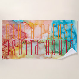 Toalha De Praia Beach Towel Colorful Sunburst