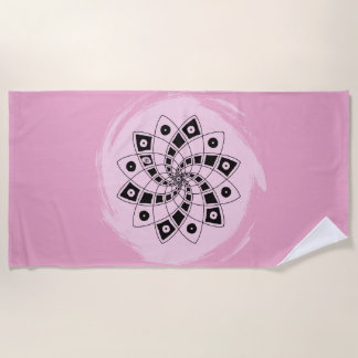 Toalha De Praia Beach towel "Fibonacci" (hand drawn)