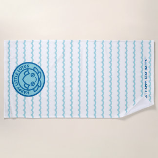 Toalha De Praia Beach Towel - Happy Little Lotus