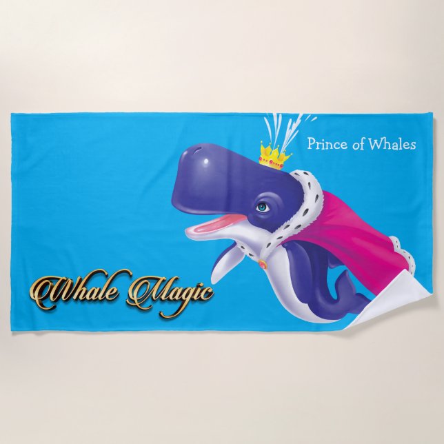 Toalha De Praia Beach Towel Prince of Whales (Frente)
