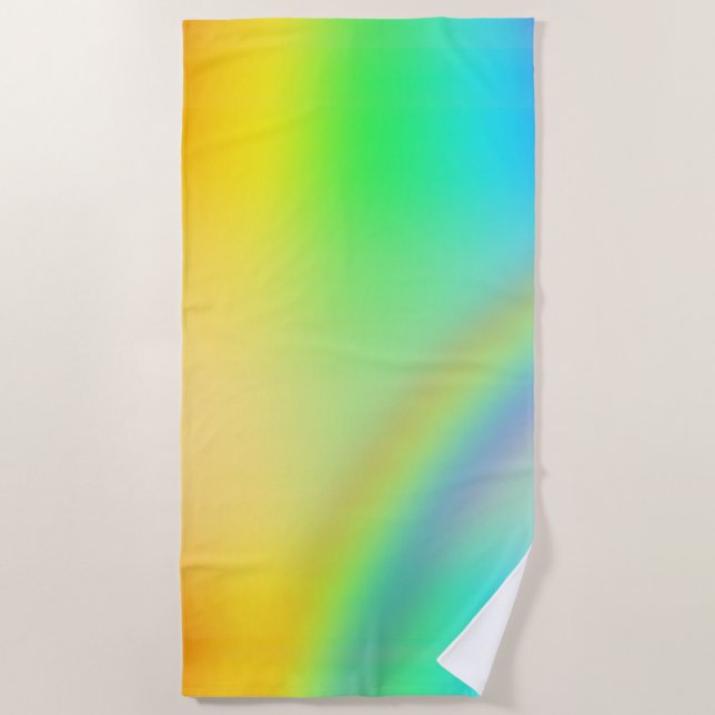 Toalha De Praia Beach Towel - Rainbow (Frente)