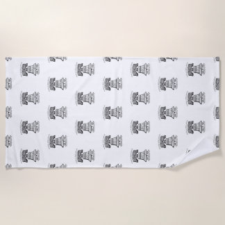 Toalha De Praia Beach Towel - Repeating Logo