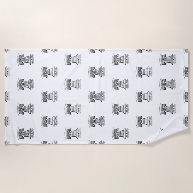 Toalha De Praia Beach Towel - Repeating Logo (Frente)