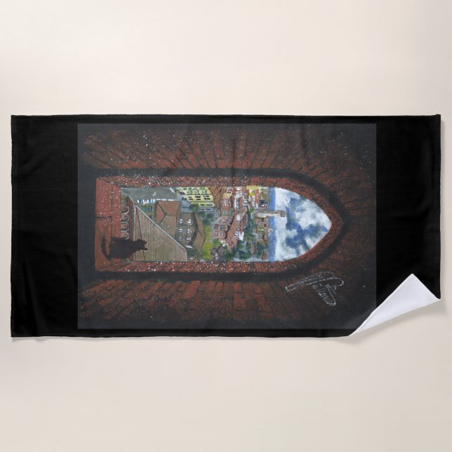 Toalha De Praia Beach Towel "Siena da Torre" (Frente)