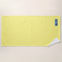 Beach Towel (Solid Pale Yellow) RFPMDes ©️ 2024