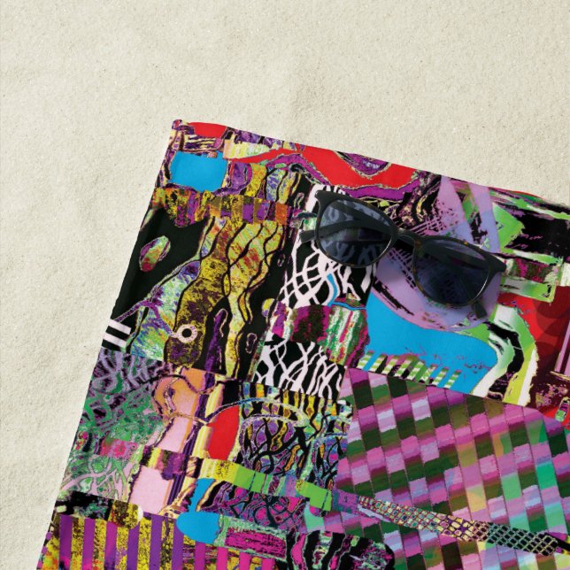 Toalha De Praia Beach Towel – Urban Fractals (In Situ)