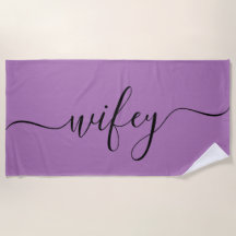Beach Towel - Wifey Lavanda