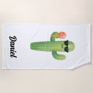 Toalha De Praia Beach Vibes Cactus Beach Towel