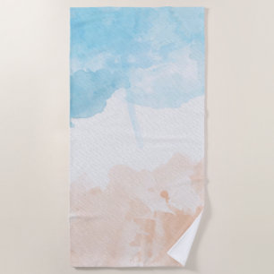 Toalha De Praia Beach Watercolor
