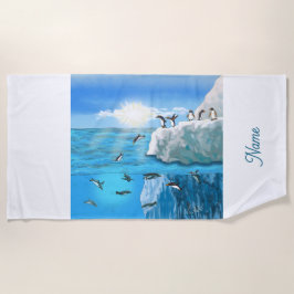 Toalha De Praia Beachtowel Pinguin GB