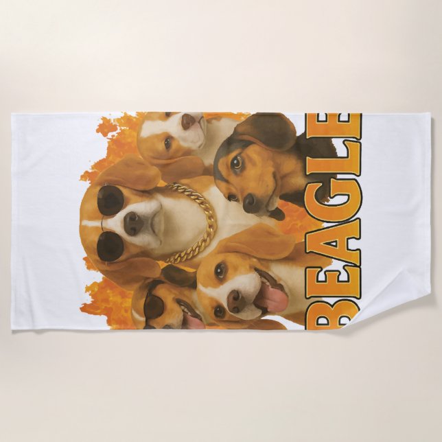 Toalha De Praia Beagle         (Frente)