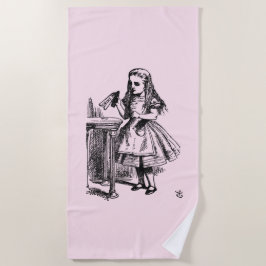 Toalha De Praia Beba-me (Aventuras de Alice no País das Maravilhas