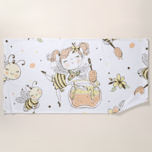 Toalha De Praia Bee Art