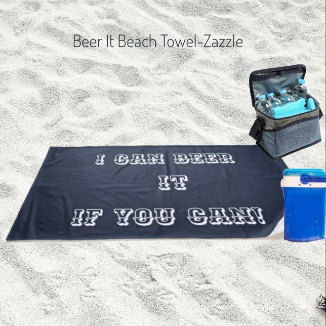 Toalha De Praia Beer It Beach Towel (Criador carregado)