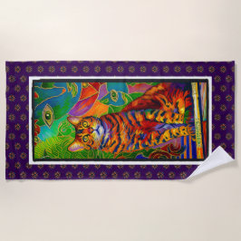 Toalha De Praia Bengal Art Beach Towel